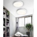 Ver imagem 4 de Luminaria Plafon Sobrepor Moderno Led 3 Tons Teto Sala Quarto Decoraçao Iluminação Escritorio Empres