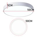 Ver imagem 6 de Luminaria Plafon Sobrepor Moderno Led 3 Tons Teto Sala Quarto Decoraçao Iluminação Escritorio Empres