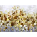 Ver imagem 4 de Quadro Pintura Tela ouro textura contemporânea 5229: 70cm (A) x 140cm (L)