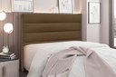 Ver imagem 1 de Cabeceira King Size Estofada Suede 195cm La Itáliana Marrom