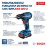 Parafusadeira Furadeira Impacto Bateria Bosch 18v Gsb 185-li - 7