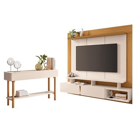 Home Suspenso Zenith Off White Cinamomo com Aparador Fiero Off White - Hb Móveis