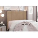 Ver imagem 1 de Cabeceira Solteiro Estofada Suede 90Cm Ravenna Bege