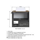 Ver imagem 7 de Conjunto Banheiro Gabinete com Cuba e Espelheira Toalheiro 80cm Multimóveis Crpro-CON035 Mel/Grafite