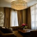 Ver imagem 2 de Lustre Pendente Clássico Montreal em Metal e Cristal para Sala Quarto e Hall 80cm