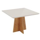 Ver imagem 3 de Conjunto Sala de Jantar Salvador 90x90cm com 4 Cadeiras Flora Mel/off White/pastel - Casa Giulia