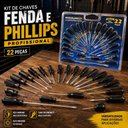 Ver imagem 3 de Kit Chave Fenda Philips Torx 22 Pecas Completo Ferramentas Eletricista Profissional Multiuso Oficina