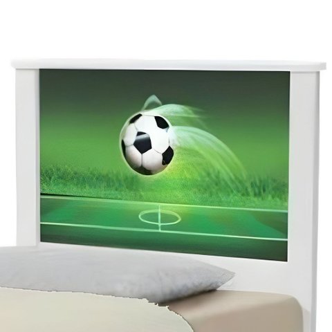 Cama Solteiro Infantil 195x96cm para Quarto Personagens Copa Futebol K02 - D’Rossi