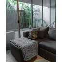 Ver imagem 4 de Manta Sofá/poltrona de Maxi Tricot 0,90x1,20m, Cor Cinza - Magma Cotton