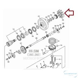 Borracha Acoplador Jet Ski Yamaha 1050 Motor de Poupa - 2