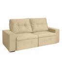 Ver imagem 1 de Sofá Berlim 3 Lugares 200cm Veludo Retrátil e Reclinável - Meu Estofado:bege
