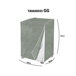 Capa Máquina de Lavar Flanelada Jeans Gg - 2
