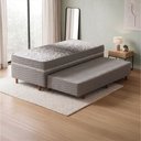 Ver imagem 2 de Cama Bibox Conjugada Solteiro Ortopédica com Cama Auxiliar Sleep Prime 88x188x49cm