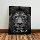 Ver imagem 5 de Kit 3 Quadro Decorativo Disciplina Execução Foco Leão Luxo Qualidade Premium 40x28cm