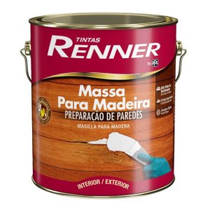 Massa Para Madeira 3,6L Branca Renner