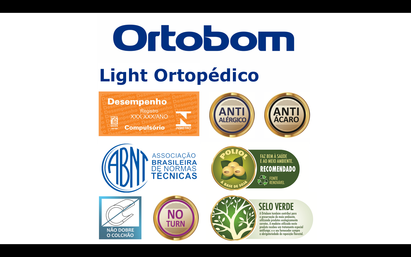 Colchão Solteiro Ortobom Light Ortopédico (88x188x24) -  - 4