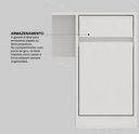 Ver mais imagens de Mesa Escrivaninha Home Office Quarto Sala Escritorio 1 Porta 1 Gaveta Morada Cor Branco