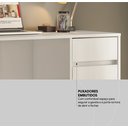 Ver imagem 6 de Mesa Escrivaninha Home Office Quarto Sala Escritorio 1 Porta 1 Gaveta Morada Cor Branco