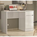 Ver imagem 2 de Mesa Escrivaninha Home Office Quarto Sala Escritorio 1 Porta 1 Gaveta Morada Cor Branco