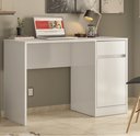 Ver imagem 2 de Mesa Escrivaninha Home Office Quarto Sala Escritorio 1 Porta 1 Gaveta Morada Cor Branco