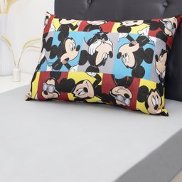 Jogo de Cama Portallar Solteiro Malha 100% Algodao Disney Mickey Glasses 2 Pçs Cinza - 5