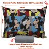 Jogo de Cama Portallar Solteiro Malha 100% Algodao Disney Mickey Glasses 2 Pçs Cinza - 6