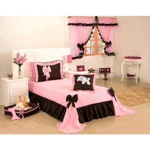 Colcha Cobre Leito Meg Solteiro 03 Pçs
