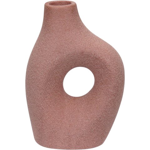Castiçal Porta Vela Suporte Home&co Cerâmica 18x13x7cm Terracota