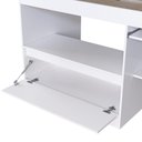 Ver imagem 4 de Cama de Solteiro com Escrivaninha e 1 Porta para Colchão 188x78cm Multimóveis Cr40148 Branco