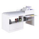 Ver imagem 2 de Cama de Solteiro com Escrivaninha e 1 Porta para Colchão 188x78cm Multimóveis Cr40148 Branco