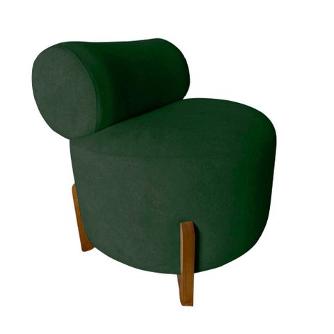 Poltrona Decorativa Mônaco Veludo Verde
