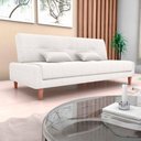 Ver imagem 1 de Sofá Cama Premium 3 Lugares Casal sem Braço 1,90 Larg Blanca Matrix
