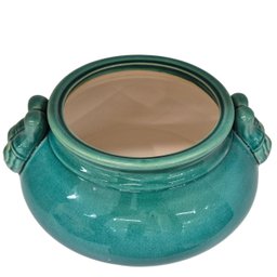 Potiche de Cerâmica Verde Água - Coleção Acqua: Elegância e Frescor para o Seu Lar - 3