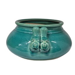 Potiche de Cerâmica Verde Água - Coleção Acqua: Elegância e Frescor para o Seu Lar - 2