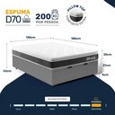 Ver imagem 3 de Cama Box Baú com Colchão de Espuma D70 Pillow Top Ortopédico Ultra D70 Casal 138cm