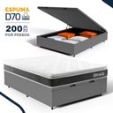 Ver imagem 2 de Cama Box Baú com Colchão de Espuma D70 Pillow Top Ortopédico Ultra D70 Casal 138cm
