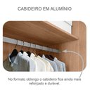 Ver imagem 6 de Guarda Roupa Casal Londres e Cômoda Seul Cumaru 25 Fendi - Novo Horizonte