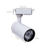 Spot Para Trilho Led 12W Branco Neutro Bivolt Branco Delis - 2