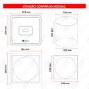 Ver imagem 3 de LIXEIRA DE EMBUTIR EM ACO INOX COM ACABAMENTO ESCOVADO ROSE- LAC0003-C