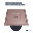 Ver imagem 4 de LIXEIRA DE EMBUTIR EM ACO INOX COM ACABAMENTO ESCOVADO ROSE- LAC0003-C