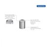 Lixeira Inox Tramontina Swing com Acabamento Scotch Brite - 3