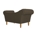 Ver imagem 3 de Namoradeira Recamier Sofá Decorativo 02 Lugares Dubai Suede Marrom - Incasa Decor