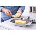 Ver imagem 2 de Manteigueira com Tampa Inox Aço Inox Proteção contra Poeira para Cozinha e Café Inox Fratelli