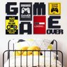 Conjunto Placas e Letras - Game Over - 1