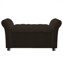 Ver imagem 2 de Recamier Bau Egeo 120x Suede Marrom - Bandiera Decor