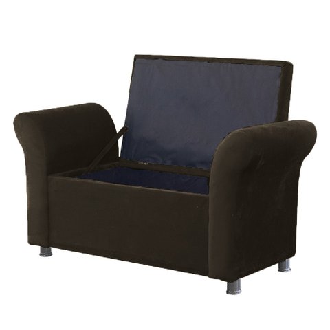 Recamier Bau Egeo 120x Suede Marrom - Bandiera Decor