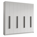 Ver imagem 3 de Guarda-Roupa Casal 8 Portas Batentes Saturno Madesa