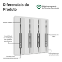 Ver imagem 5 de Guarda-Roupa Casal 8 Portas Batentes Saturno Madesa