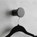 Ver imagem 6 de Kit 3 Ganchos Parede Pendurador Redondo Alumínio Resistente - Preto