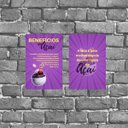Ver imagem 1 de Kit 2 Placas Decorativas Benefícios do Açaí 18x27cm